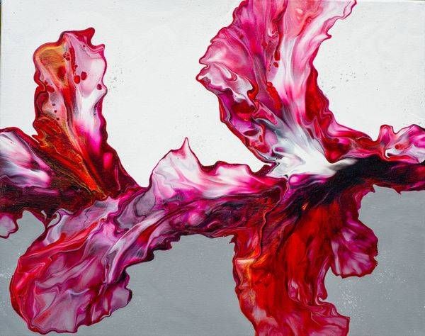 Crimson Currents Art | Marina Pearson Art