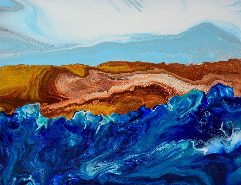 Waves Of Desert Sky Art | Marina Pearson Art