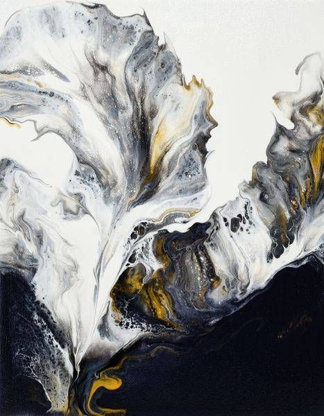 Silver & Gold Flow Art | Marina Pearson Art