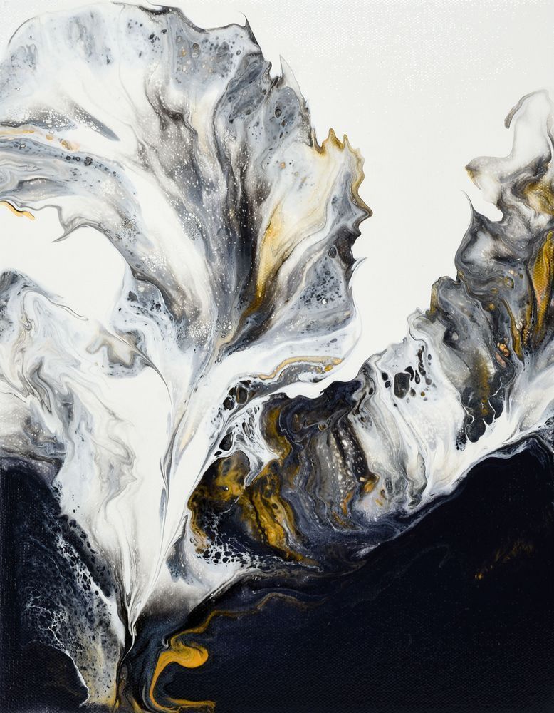 Silver & Gold Flow Art | Marina Pearson Art