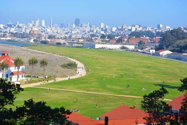 Crissy Field With San Francisco In The Background Art | Mathew Anderson