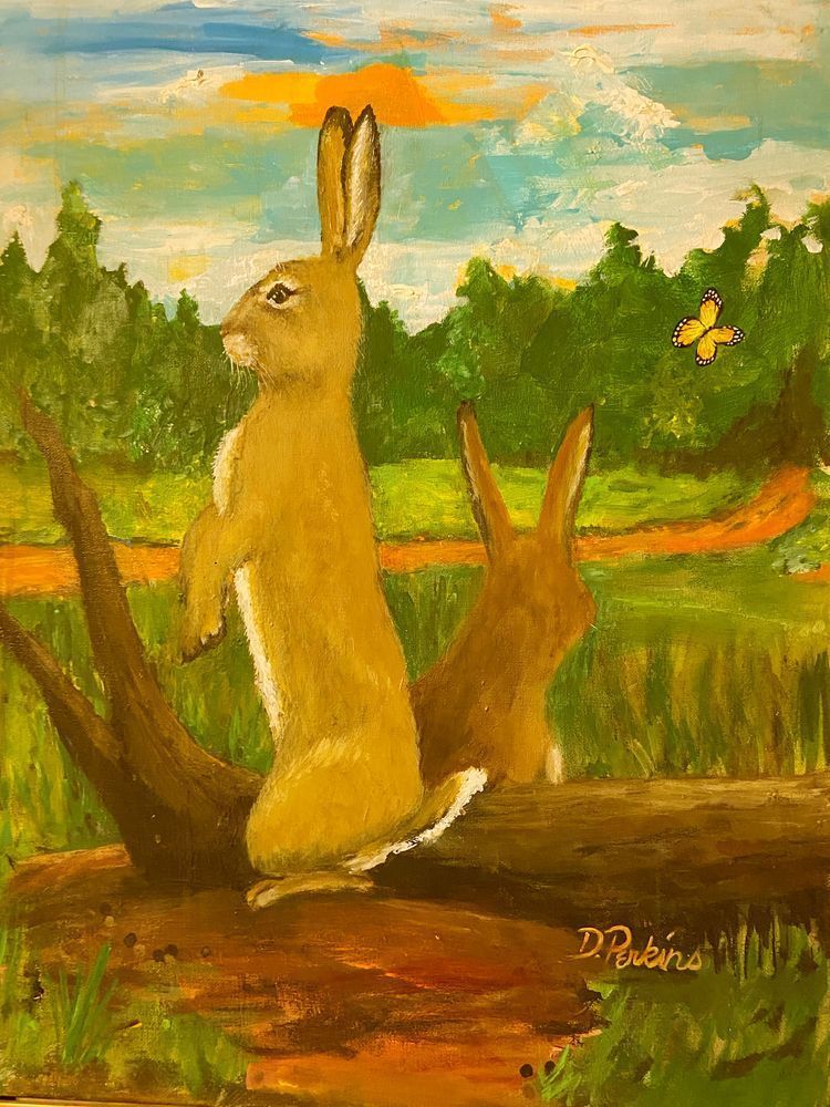 Rabbits Watching Jr Art | Rabbit Road Art Studio