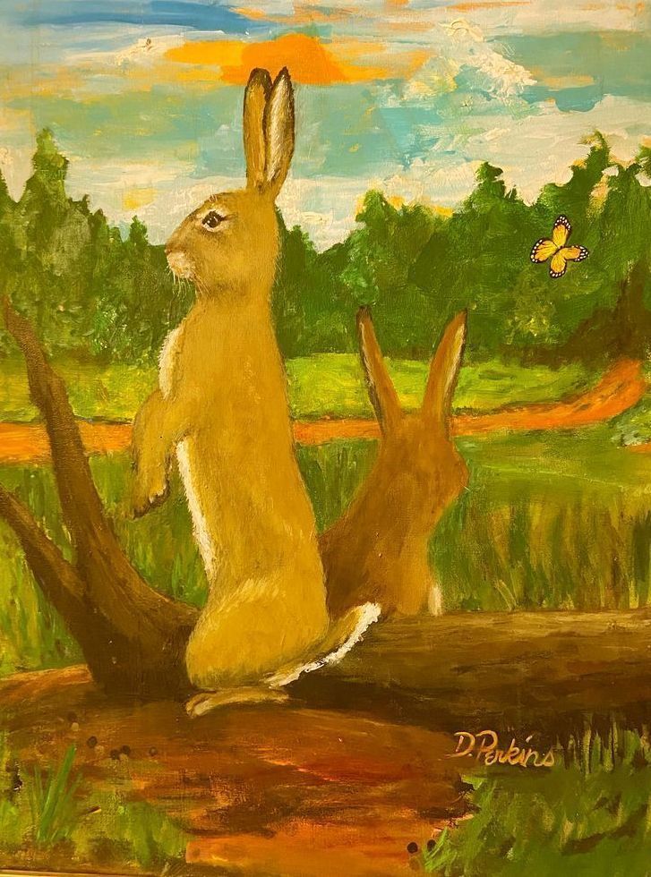 Rabbits Watching Jr Art | Rabbit Road Art Studio
