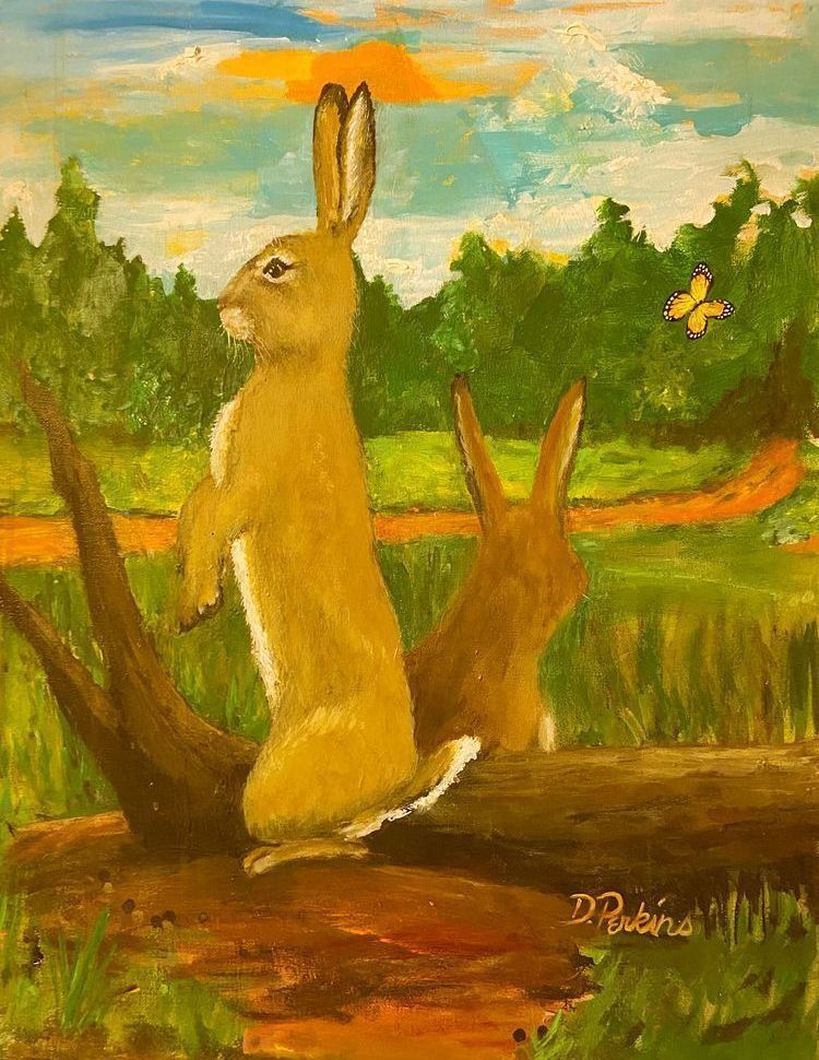 Rabbits Watching Jr Art | Rabbit Road Art Studio