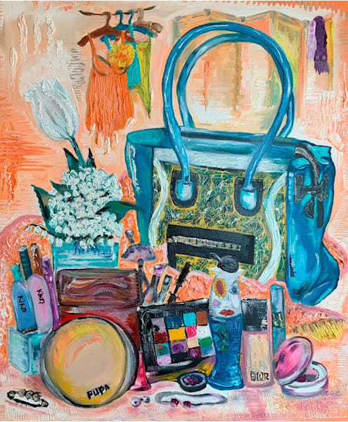 Beauty and cosmetics painting