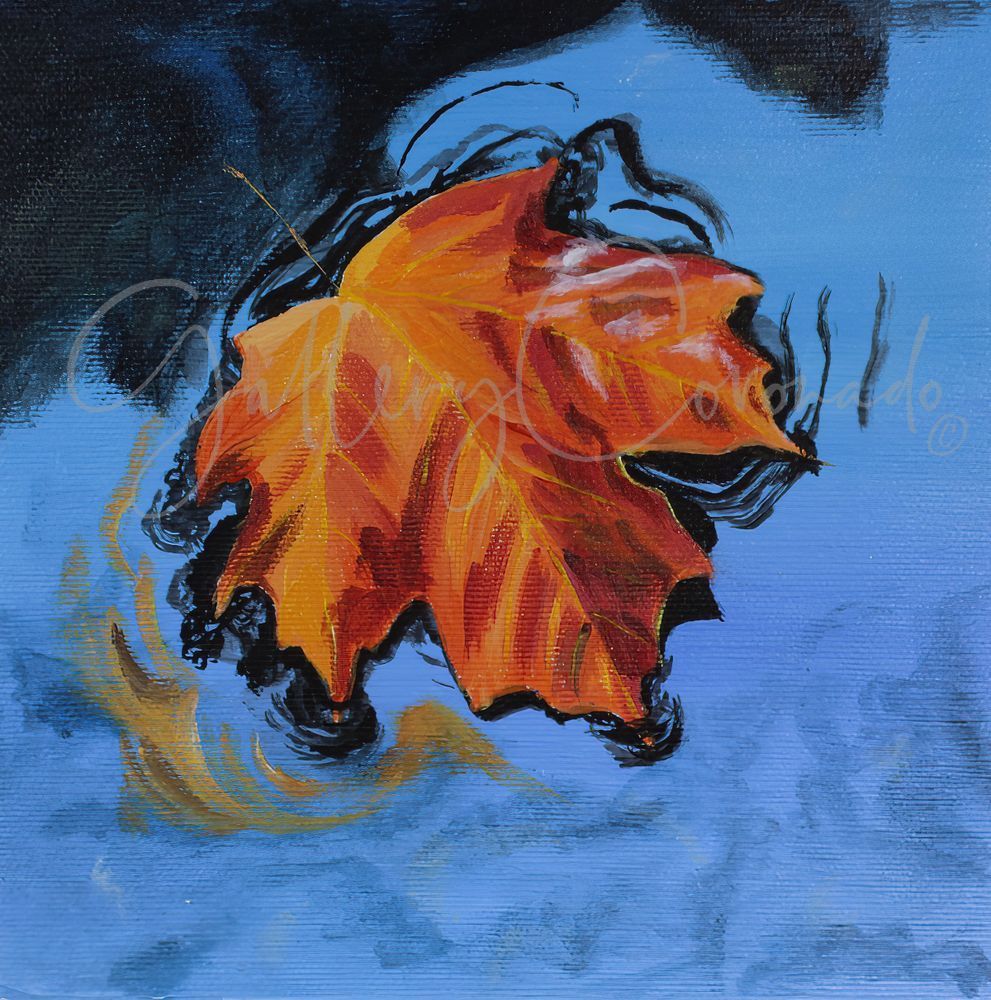 Autumn Leaf Op 1228 P Print AI Art | GalleryCoronado