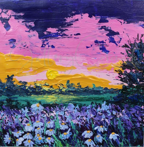 Field Of Flowers Op 1233 20x20 P Art | GalleryCoronado