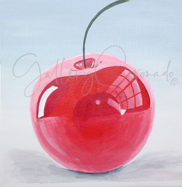 Glass Cherry 3D Op 1235 20x20 P Art | GalleryCoronado