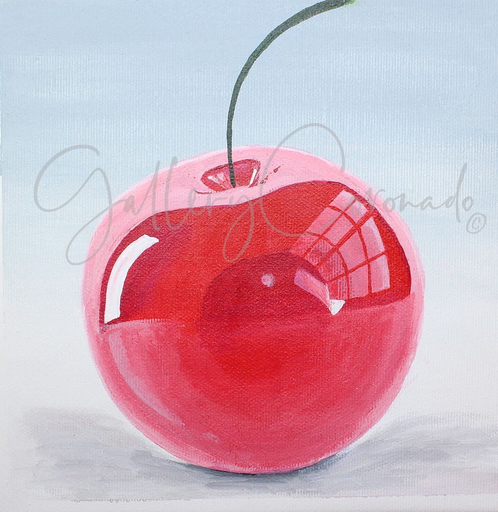 Glass Cherry 3D Op 1235 20x20 P Art | GalleryCoronado