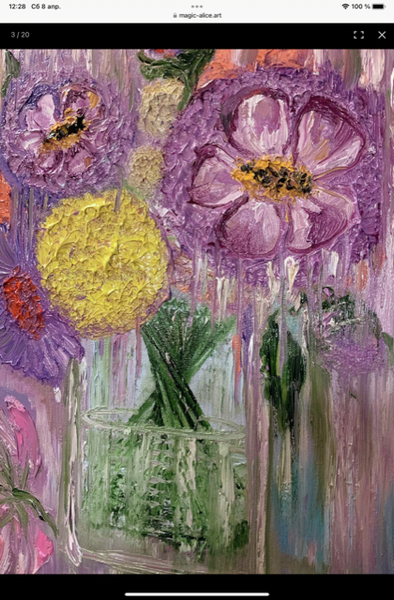 Original painting called "Emotional Bouquet" by Magic Alice