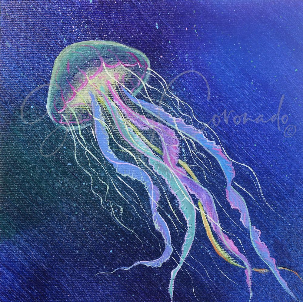 Jellyfish AI Op 1237 20x20 P Art | GalleryCoronado