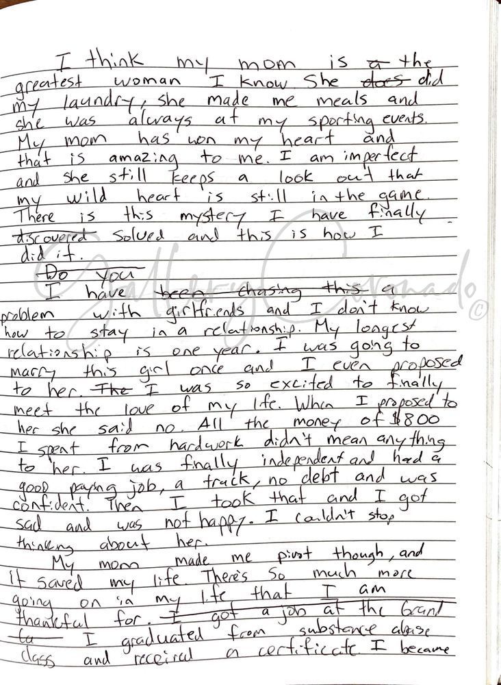 Jeff Kind Words To Mom July 2022 P 1 Of 2 Art | GalleryCoronado