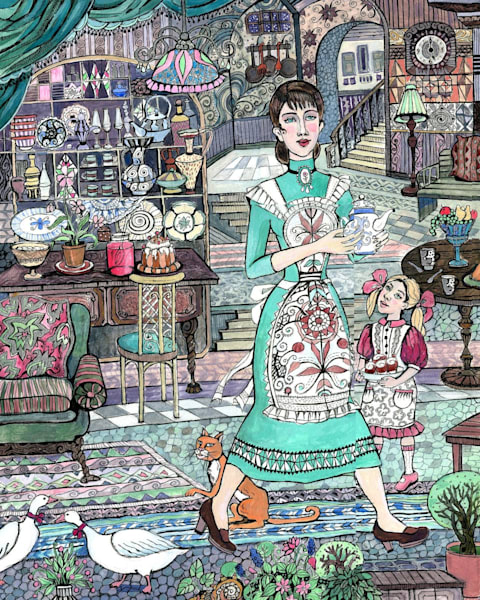 Uplifting paintings of women