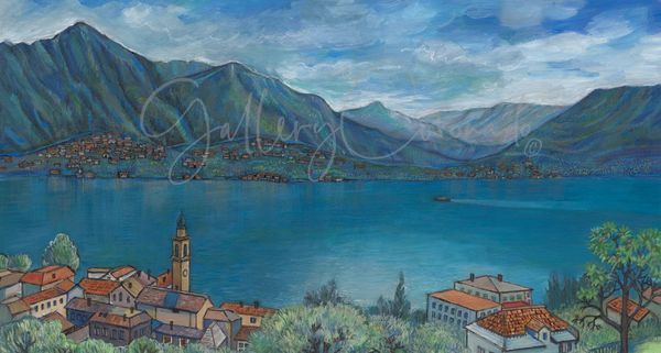 Lake Como Large P Art | GalleryCoronado