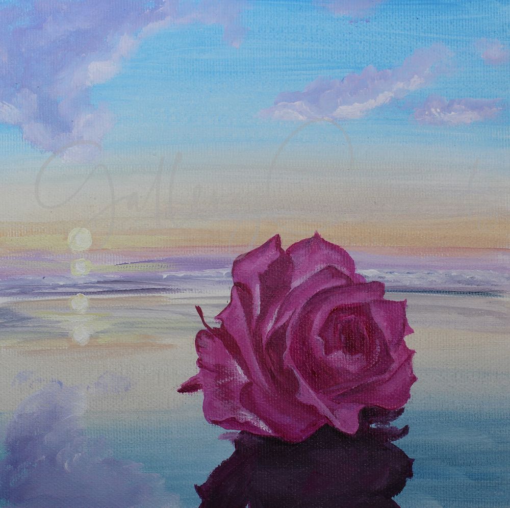 Rose On A Beach AI Op 1242 20x20 P Art | GalleryCoronado