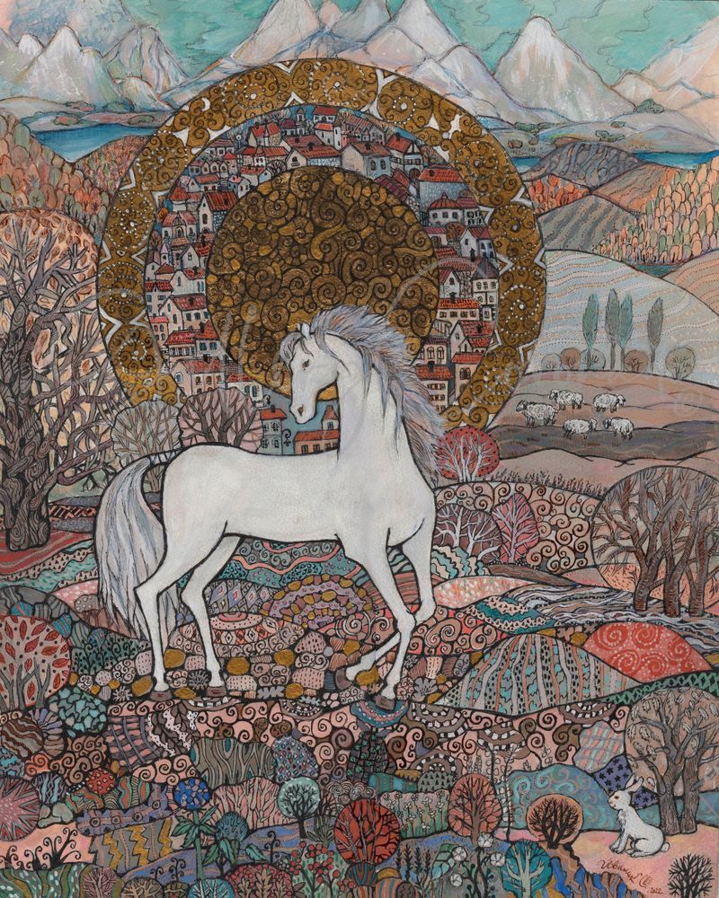 Snowy Steed P Art | GalleryCoronado