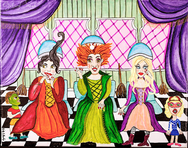 The Sanderson Sisters Get Ready For Halloween  O Art | GalleryCoronado