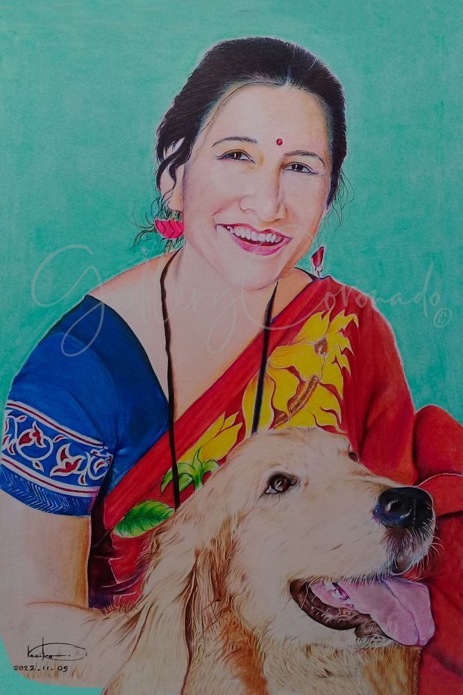 Lady & Dog P Art | GalleryCoronado