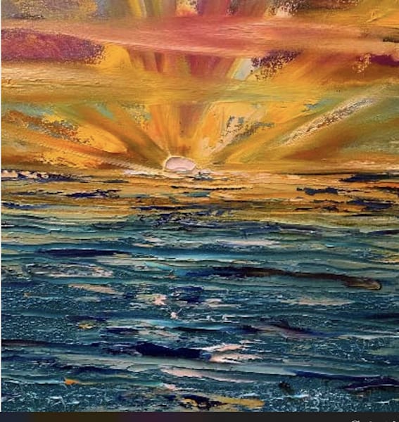 Summer Sea (Ocean Sunset O) Art | GalleryCoronado
