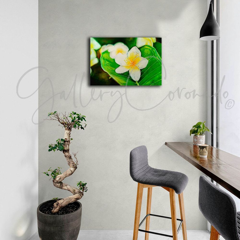 Rasika Plumeria Frangipani Interior Room Art | GalleryCoronado