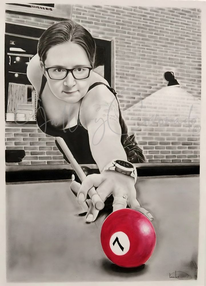 Pool Player Rasika 090225 7892 Art | GalleryCoronado