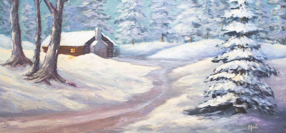 Winter Cabin Hr Art | Mane Carrion Studios