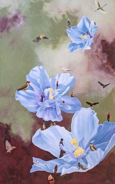 Blue Hibiscus (Step Off) Art | Real Creative Studio