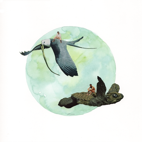 travelling by air and sea original art