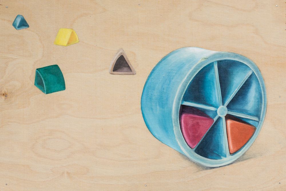 Trivial Pursuit game piece fine art print of oil painting