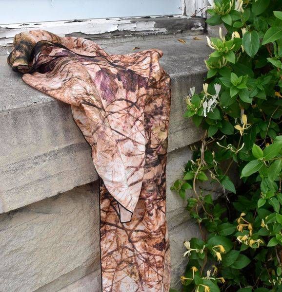 November Tangle Silk Scarf | Amy Ueckert Bates | Art