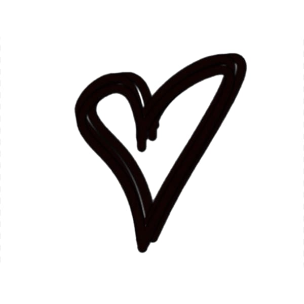 Large Brush Heart (png) for Merch
