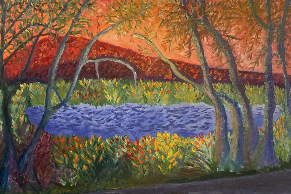 Vasona Park Brights Oil On Canvas 2021 Art | Color Harmonics