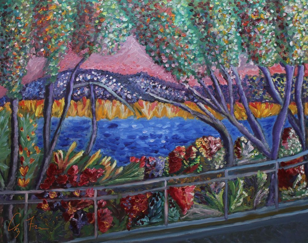 Happy Little Trees, Oil on Canvas, 2021