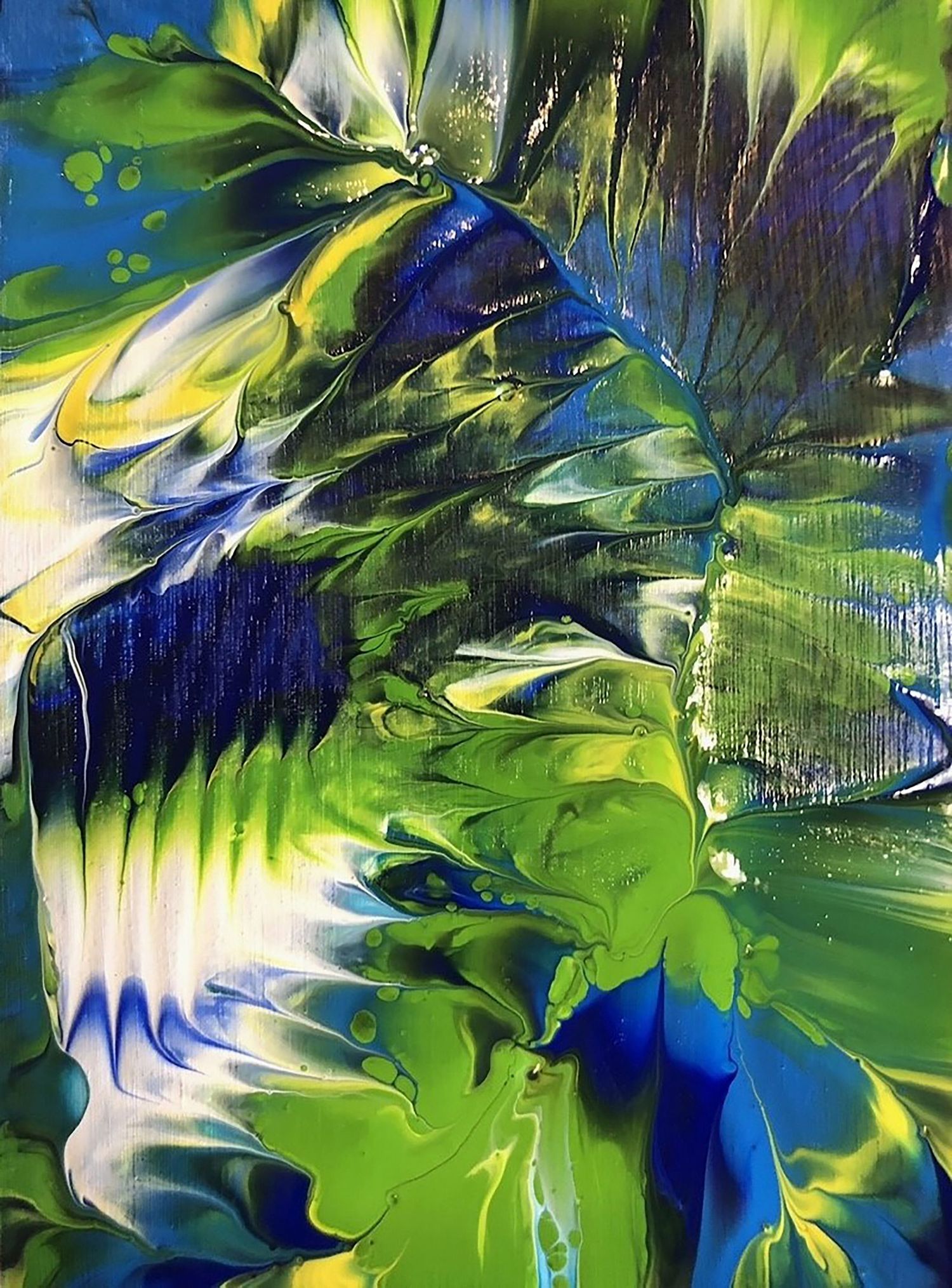 Vanessa Pettit   Monet's garden series 4 Acrylic