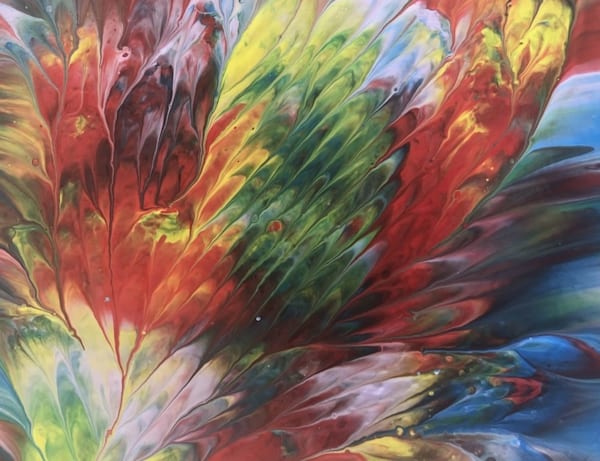 Vanessa Pettit - Monet s garden in colory Acrylic