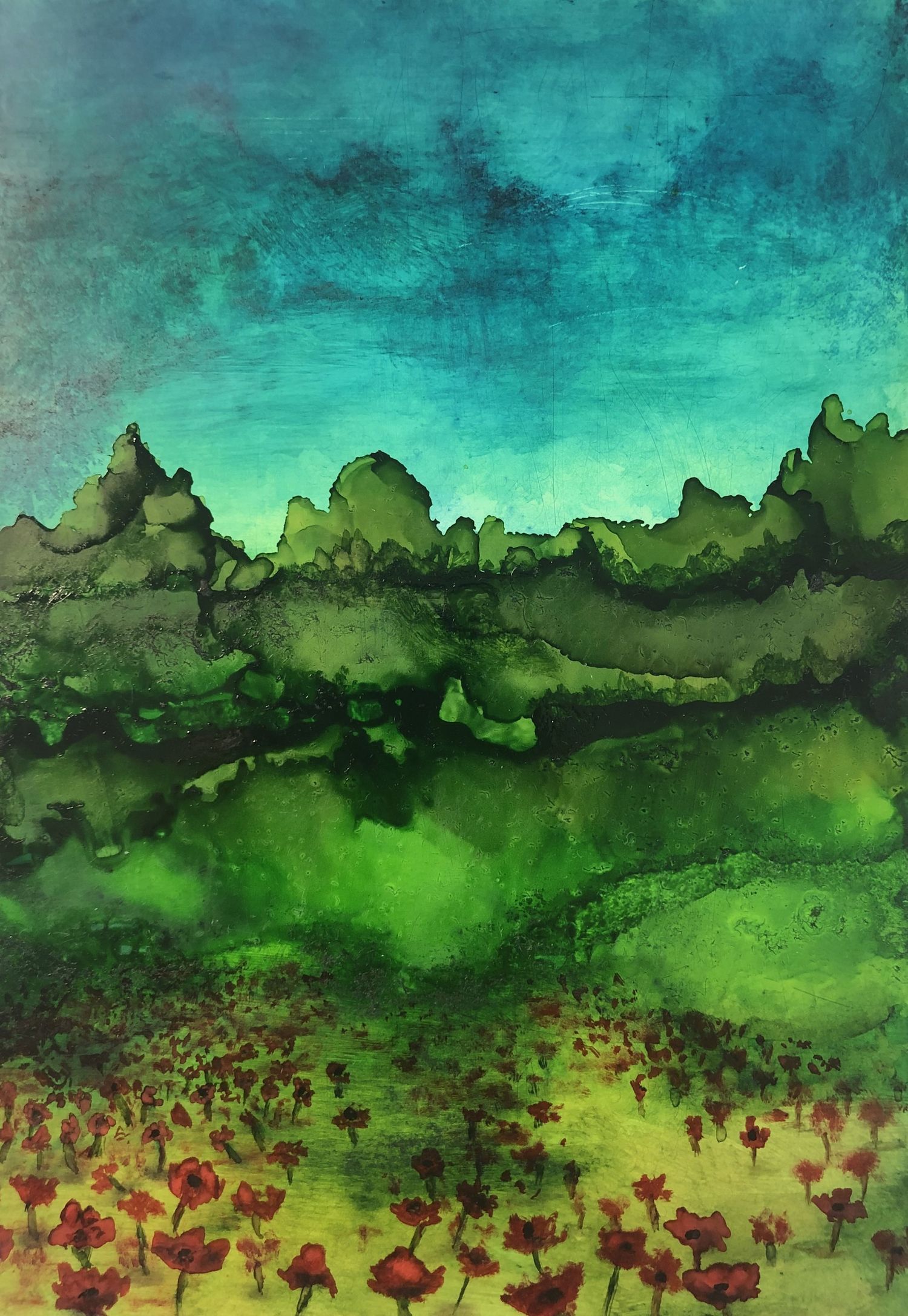 Vanessa Pettit   Vacation Paradise Alcohol Ink