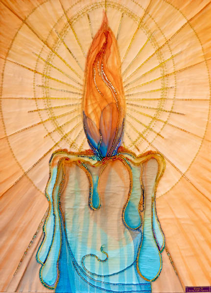 Candlelight/Apricot Halo Print