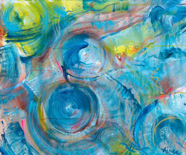 Playful Blues Art | Aimee Tomczak