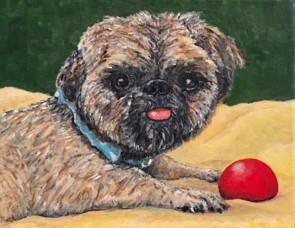 Louis With Ball Art | William Reed Artist