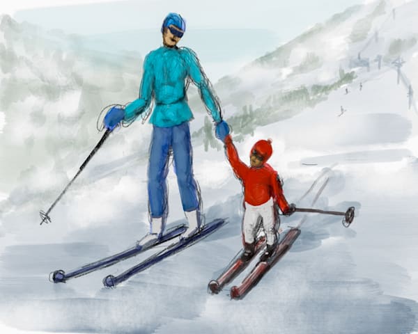 Skiers Art | William Reed Artist