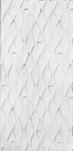 Antarctica 1 - Modern Relief Artwork in White