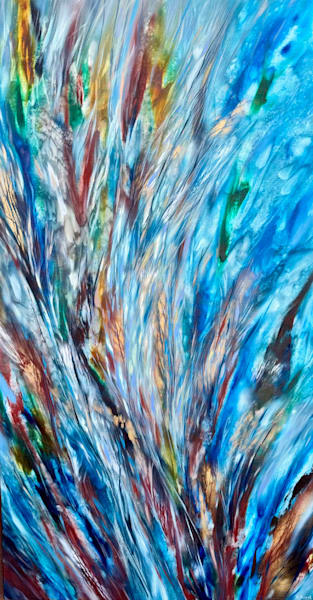 Blue Drops Iii Art | Khrystyna Kozyuk