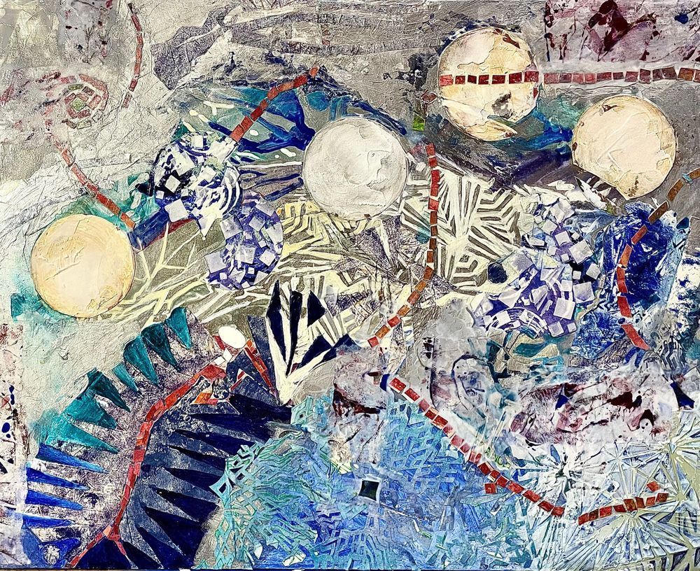 Travels Of Celestial Bodies Art | Charlotte Angel Artist, Inc.