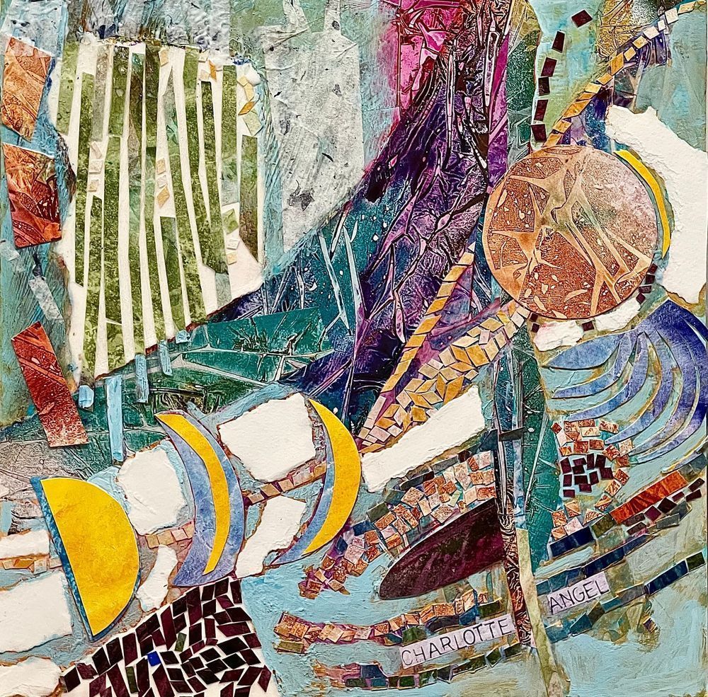 Slicing A Moon Art | Charlotte Angel Artist, Inc.