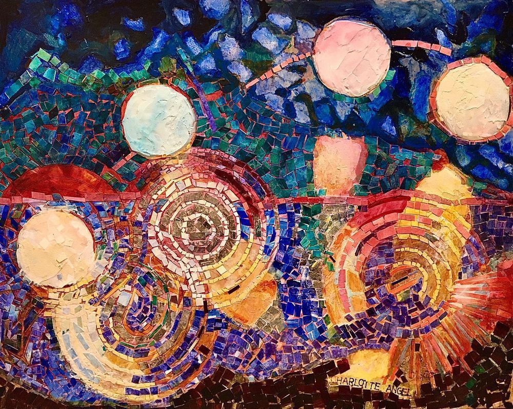 Moon Path Reflected Art | Charlotte Angel Artist, Inc.