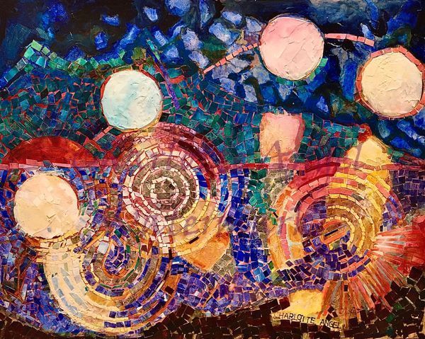 Moon Path Reflected Art | Charlotte Angel Artist, Inc.