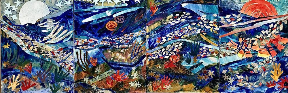 Against  The Bright Full Moon (Polytypch) Art | Charlotte Angel Artist, Inc.