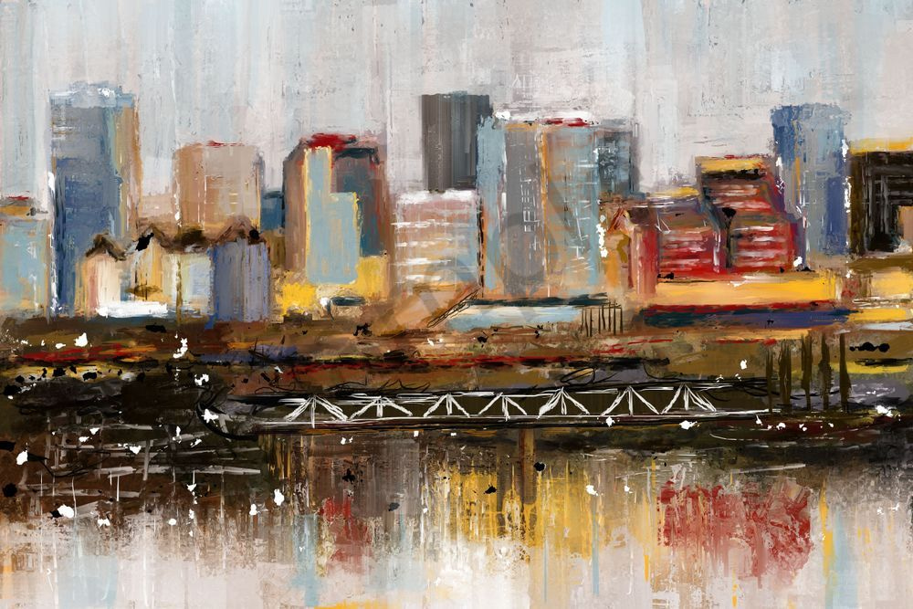 Colorful City Skylight Art | Eduardo Tavares