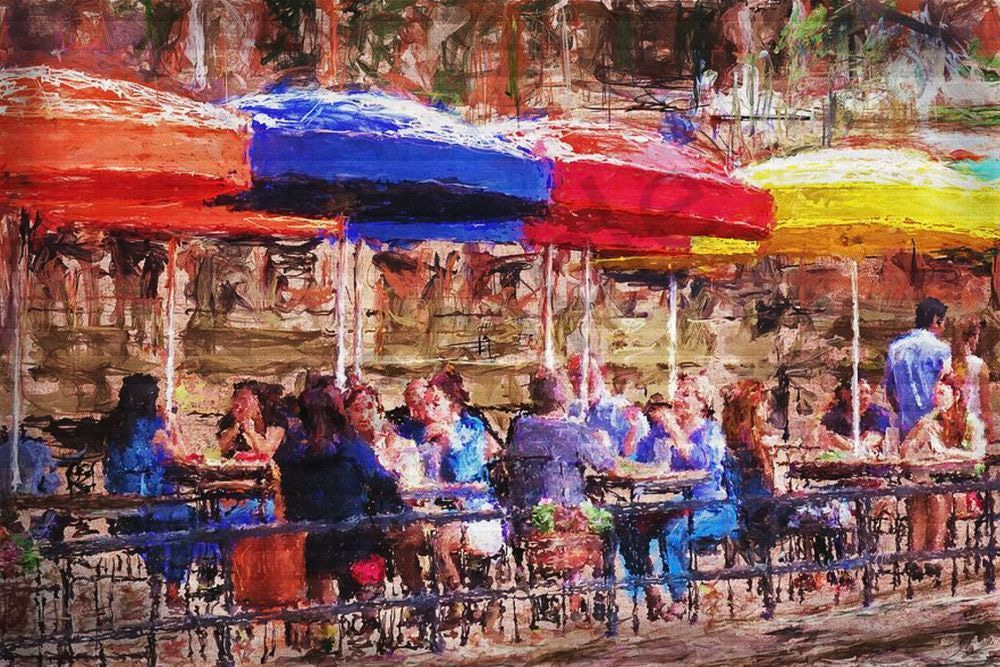 Patio At Riverwalk Art | Eduardo Tavares