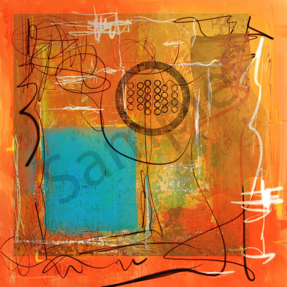 Theory Of Orange Collage Art | Eduardo Tavares